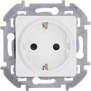 Розетка 1-м СП Inspiria 16А IP20 250В 2P+E защ. шторки немецк. стандарт механизм бел. Leg 673730 673730