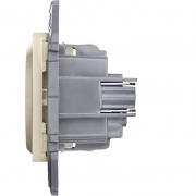 Розетка 1-м СП Inspiria 16А IP20 250В 2P+E защ. шторки немецк. стандарт механизм сл. кость Leg 673731 673731