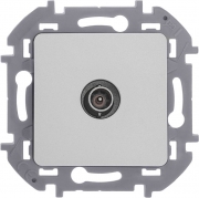 Розетка телевизионная оконечная TV Inspiria 10дБ 5-862мГц механизм алюм. Leg 673872 673872