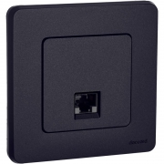 Розетка компьютерная Inspiria RJ45 кат.5E UTP антрацит Leg 673828 673828