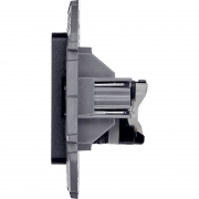 Розетка компьютерная Inspiria RJ45 кат.5E UTP антрацит Leg 673828 673828