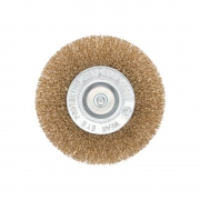 Щетка дисковая для дрели витая латунированная проволока 100мм Kranz KR-91-1231 KR-91-1231