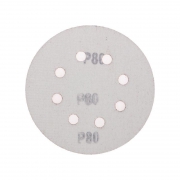 Диск абразивный перфорированный на ворсовой основе на липучке P80 125мм (уп.10шт) Kranz KR-91-1166 KR-91-1166