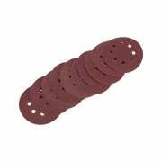 Диск абразивный перфорированный на ворсовой основе на липучке P80 125мм (уп.10шт) Kranz KR-91-1166 KR-91-1166