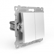 Переключатель проходной 2-кл. СП Pixel 10А IP20 механизм бел. TOKOV ELECTRIC TKE-PX-P2-C01 TKE-PX-P2-C01