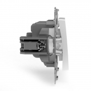 Переключатель проходной 2-кл. СП Pixel 10А IP20 механизм бел. TOKOV ELECTRIC TKE-PX-P2-C01 TKE-PX-P2-C01