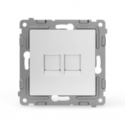 Розетка компьютерная 2-м СП Pixel RJ45 кат.5E механизм бел. TOKOV ELECTRIC TKE-PX-RC2-C01 TKE-PX-RC2-C01