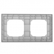 Рамка 2-м Pixel универс. алюм. TOKOV ELECTRIC TKE-PX-RM2-C03 TKE-PX-RM2-C03