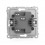 Переключатель проходной 1-кл. СП Pixel 10А IP20 механизм карбон TOKOV ELECTRIC TKE-PX-P1-C14 TKE-PX-P1-C14