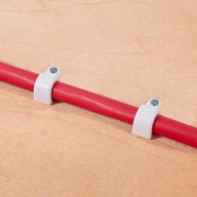 Скоба крепежная круглая с гвоздем СПК d6мм пластик. (уп.50шт) Fortisflex 49458 49458