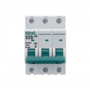 Выключатель автоматический модульный 3п C 25А 6кА ВА-103 SchE 12307DEK 12307DEK