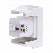 Розетка компьютерная 1-м 1мод. Viva RJ45 кат.6 бел. DKC 45058 45058