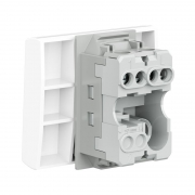 Выключатель 1-кл. 2мод. СП VIVA 16А IP20 бел. DKC 45021 45021