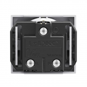 Розетка 1-м СП Viva 2мод. защ. шторки с заземл. сер. DKC 45025 45025