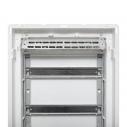 Щит комбинированный встраив. Nova 2 DIN-рейки + 2 монтаж. платы 4 габарит IP41 с пластик. дверью EKF nv-cb-pd-2+2 nv-cb-pd-2+2