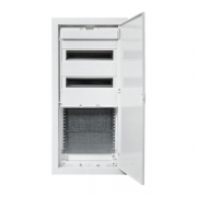 Щит комбинированный встраив. Nova 2 DIN-рейки + 2 монтаж. платы 4 габарит IP41 с пластик. дверью EKF nv-cb-pd-2+2 nv-cb-pd-2+2