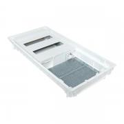 Щит комбинированный встраив. Nova 2 DIN-рейки + 2 монтаж. платы 4 габарит IP41 с пластик. дверью EKF nv-cb-pd-2+2 nv-cb-pd-2+2