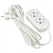 Удлинитель 2х5м без заземл. 10А IP20 Эксперт 2.2кВт ПВС 2х0.75 PROxima EKF UBA10-275-2-05 UBA10-275-2-05