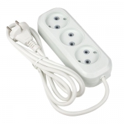 Удлинитель 3х2м без заземл. 10А IP20 Эксперт 2.2кВт ПВС 2х0.75 PROxima EKF UBA10-275-3-02 UBA10-275-3-02