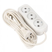 Удлинитель 3х5м без заземл. 10А IP20 Эксперт 2.2кВт ПВС 2х0.75 PROxima EKF UBA10-275-3-05 UBA10-275-3-05