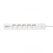Удлинитель 5х1.5м IP20 2USB 2.4А+2type-C LUX 1.5кв.мм EKF UBA-LUX-515-TC UBA-LUX-515-TC