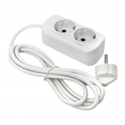 Удлинитель 2х5м с заземл. 16А IP20 Эксперт 3.0кВт ПВС 3х1 EKF UBA16-310-2-05 UBA16-310-2-05