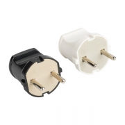 Вилка прямая 6А 250В без заземл. бел. EKF AVP6-10 AVP6-10