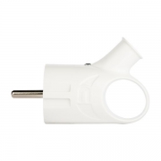 Вилка с кольцом 16А 250В с заземл. бел. EKF AVK16-10 AVK16-10