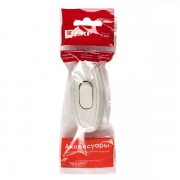 Переключатель на шнур бел. 6А 250В EKF APB6-10 APB6-10