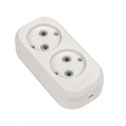 Колодка удлинителя 2-м без заземл. 10А Эксперт 2.2кВт EKF AKB10-2 AKB10-2