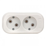 Колодка удлинителя 2-м без заземл. 10А Эксперт 2.2кВт EKF AKB10-2 AKB10-2