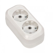 Колодка удлинителя 2-м с заземл. 16А Эксперт 3.5кВт EKF AKB16-2 AKB16-2