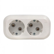 Колодка удлинителя 2-м с заземл. 16А Эксперт 3.5кВт EKF AKB16-2 AKB16-2