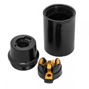 Патрон E14 карболитовый подвесной черн. EKF LHC-E14-s-s LHC-E14-s-s