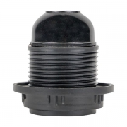 Патрон карболитовый с кольцом E27 черн. EKF LHC-E27-r-s LHC-E27-r-s