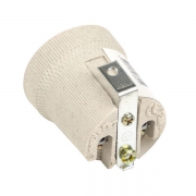 Патрон керамический E27 с держателем EKF LHCe-E27-h LHCe-E27-h