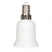 Переходник E14-E27 бел. EKF AD-E14-E27-w AD-E14-E27-w