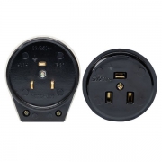 Разъем 1-м ОП РШ-ВШ 32А IP20 250В 2P+PE карболит. черн. PROxima EKF AS-250-O-03 AS-250-O-03