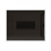 Щиток 8 мод. настенный FRAME с тонированной дверцей с 2 шинами PEN на 6 и 8 отв. бел. DKC F08W1WD F08W1WD