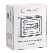 Щиток 8 мод. настенный FRAME с тонированной дверцей с 2 шинами PEN на 6 и 8 отв. бел. DKC F08W1WD F08W1WD