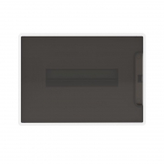 Щиток встраиваемый FRAME 12мод с тонированной дверцей с 2 шинами PEN на 6 и 8 отверст. бел. DKC F12B1WD F12B1WD