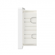 Щиток встраиваемый FRAME 12мод с тонированной дверцей с 2 шинами PEN на 6 и 8 отверст. бел. DKC F12B1WD F12B1WD