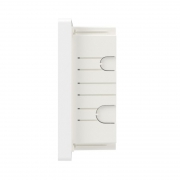 Щиток встраиваемый FRAME 18мод с тонированной дверцей с 2 шинами PEN на 8 и 10 отверст. бел. DKC F18B1WD F18B1WD