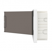 Щиток встраиваемый FRAME 18мод с тонированной дверцей с 2 шинами PEN на 8 и 10 отверст. бел. DKC F18B1WD F18B1WD