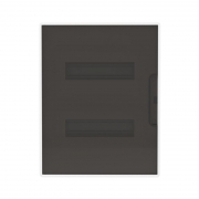 Щиток встраиваемый FRAME 24мод с тонированной дверцей с 4 шинами PEN (2шт на 8 отверст. и 2шт на 6 отверст.) бел. DKC F24B1WD F24B1WD