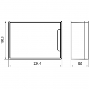 Щиток настенный FRAME 8мод. с бел. дверцей с 2 шинами PEN на 6 и 8 отверст. бел. DKC F08W1WW F08W1WW