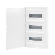 Щиток настенный FRAME 36мод. с бел. дверцей с 4 шинами PEN (2шт на 8 отверст. и 2шт на 10 отверст.) бел. DKC F36W1WW F36W1WW