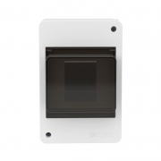 Щиток настенный 4мод. с тонированной дверцей бел. DKC F04W0WD F04W0WD