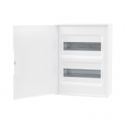 Щиток настенный 24мод. с бел. дверцей с 4 шинами PEN (2шт на 8 отверст. и 2шт на 6 отверст) бел. DKC F24W1WW F24W1WW