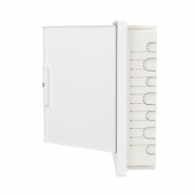 Щиток встраиваемый 24мод. с бел. дверцей с 4 шинами PEN (2шт на 8 отверст. и 2шт на 6 отверст.) бел. DKC F24B1WW F24B1WW